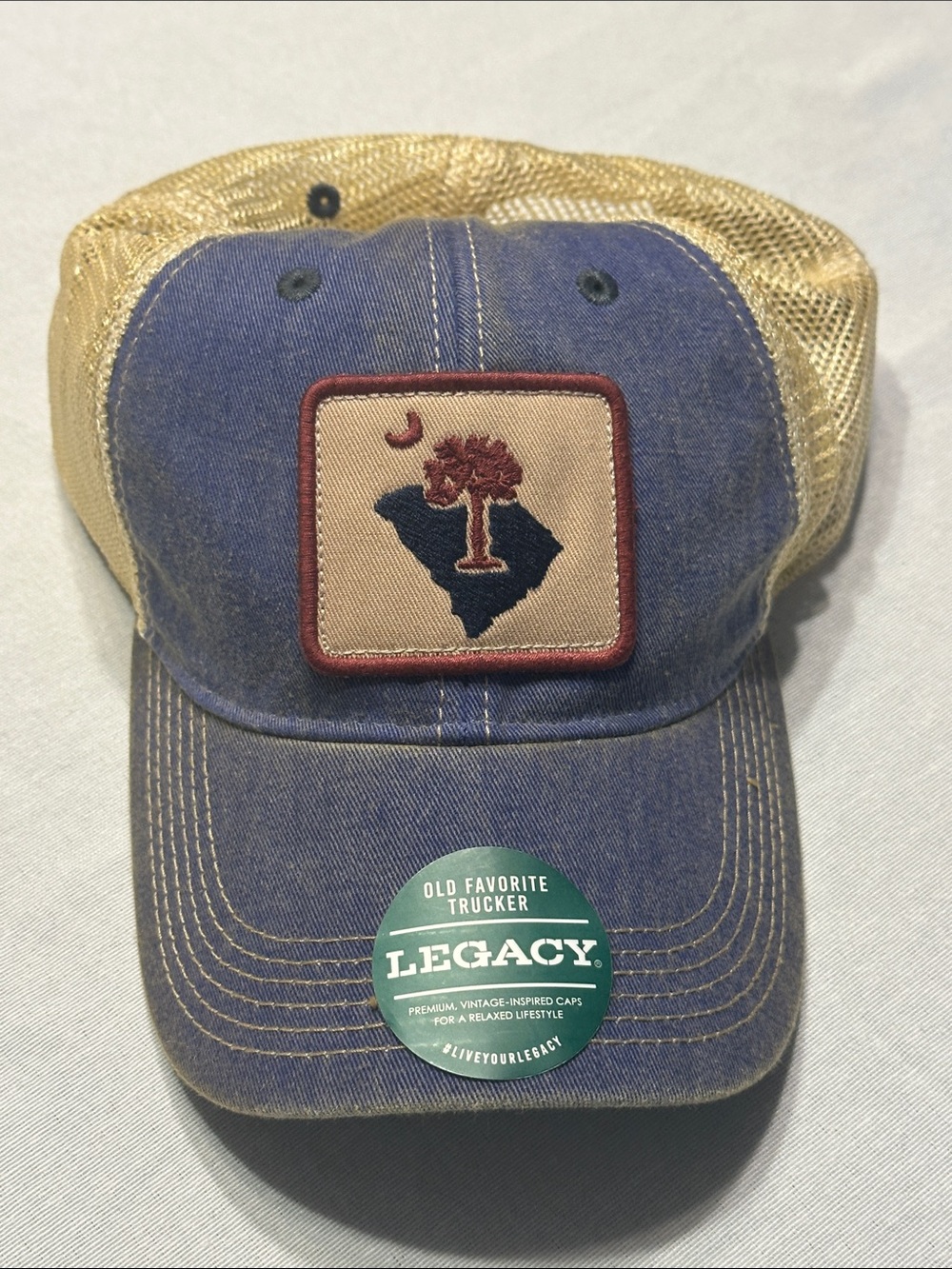 Legacy Trucker Unisex Hat South Carolina State Patch 💙